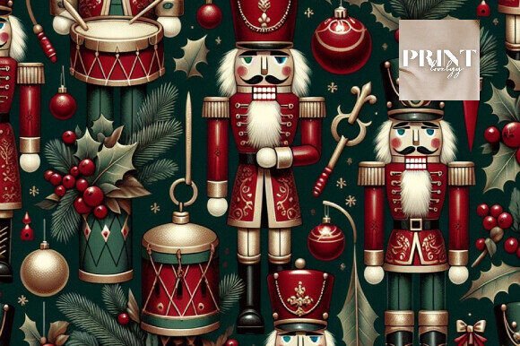 Download Traditional Nutcracker Christmas Pattern - Pattern Collection