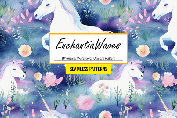 Download EnchantiaWaves - Acrylic Unicorn Pattern - Pattern Collection
