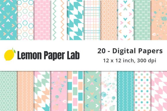 Download Pastel Geometric Digital Patterns - Geometric Collection