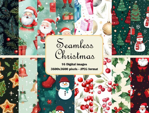 Download Seamless Christmas Pattern Bundle - Pattern Collection