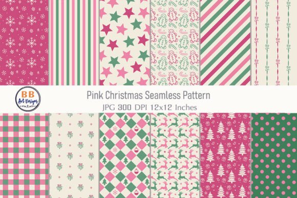 Download Pink Christmas Pattern Christmas Paper - Pattern Collection