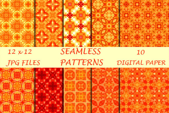 Download Orange Geometric Digital Papers - Geometric Collection