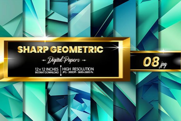 Download Sharp Geometric Digital Papers - Geometric Collection