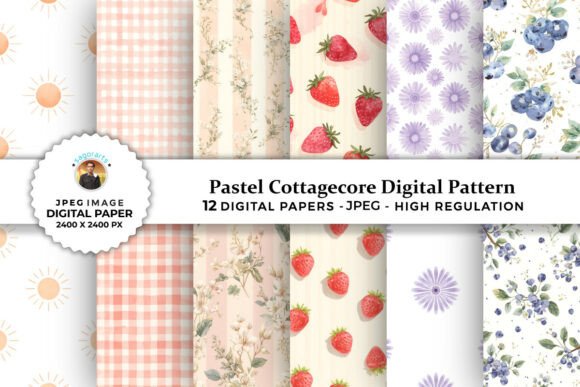 Download Pastel Cottagecore Digital Pattern - Pattern Collection