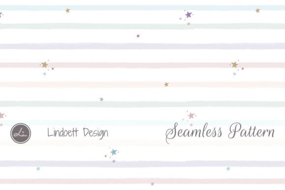 Download Hand Drawn Stripes and Cute Star Pattern - Pattern Collection