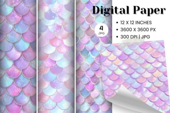 Download Mermaid Scales Pattern Background - Pattern Collection