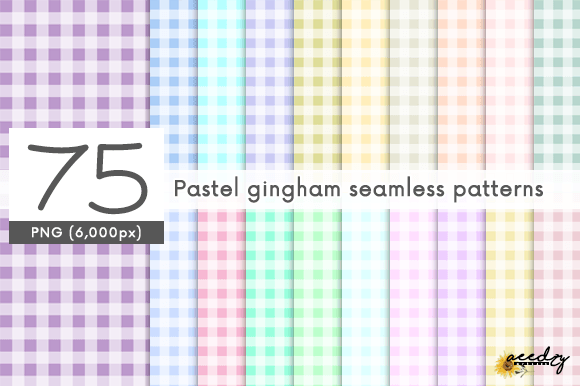 Download Pastel Gingham Seamless Patterns Set - Pattern Collection
