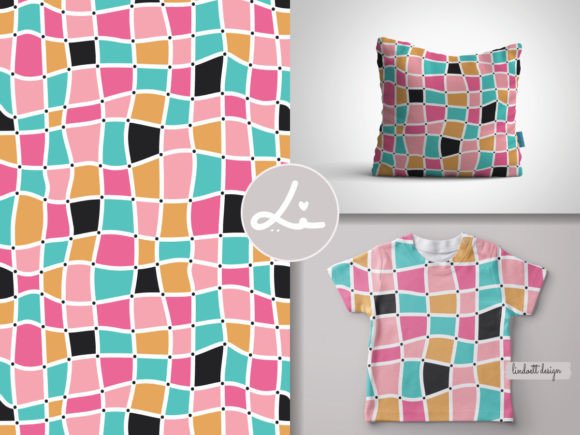 Download Mosaic Seamless Pattern, Retro Squares - Pattern Collection