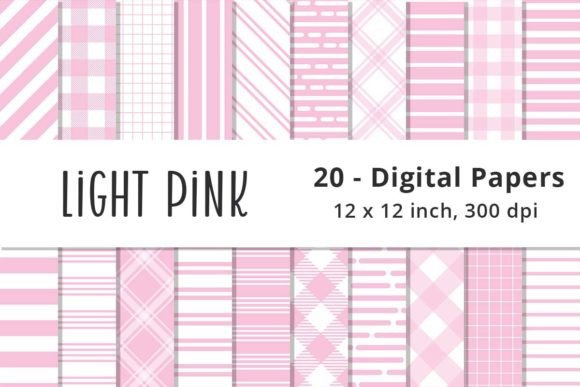 Download Light Pink Stripes Digital Paper Pattern - Pattern Collection
