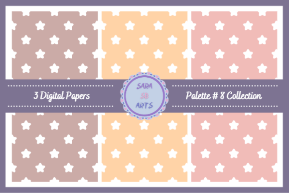 Download Seamless Star Pattern Digital Paper - Pattern Collection