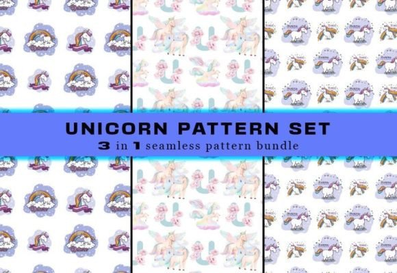 Download Unicorn Seamless Pattern Digital Papers - Pattern Collection