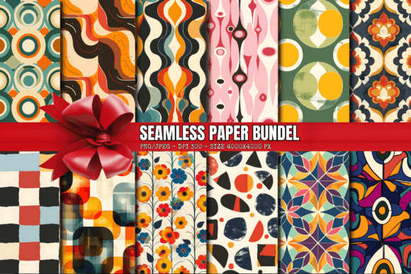 Download Retro Digital Paper Seamless Pattern-27 - Pattern Collection
