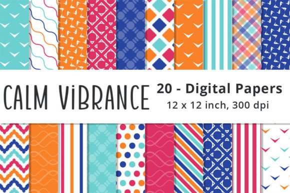 Download Colorful Pink, Blue &amp; Orange Patterns - Pattern Collection