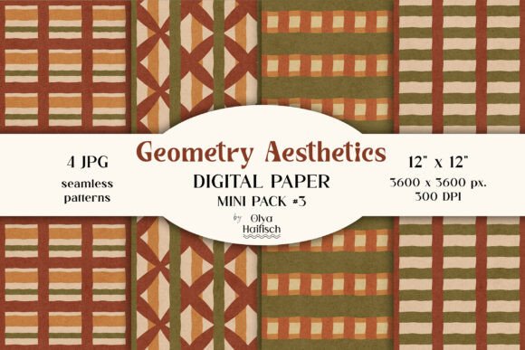 Download Cozy Abstract Seamless Patterns Set - Pattern Collection