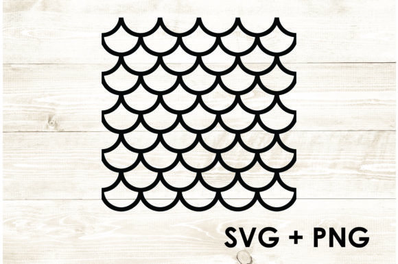 Download Outline Mermaid Scales Pattern - Fish - Pattern Collection