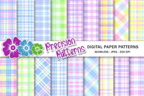 Download Pastel Gingham Seamless Patterns - Pattern Collection