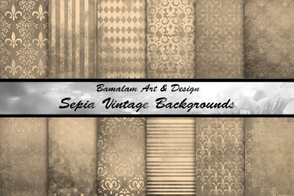 Download Sepia Vintage Patterned Backgrounds - Pattern Collection
