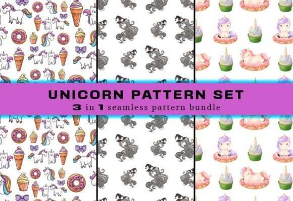 Download Unicorn Seamless Pattern Digital Papers - Pattern Collection