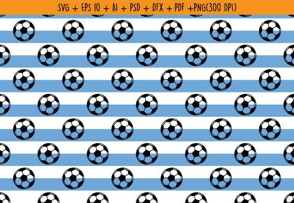 Download Argentina Soccer Seamless Pattern SVG - Pattern Collection