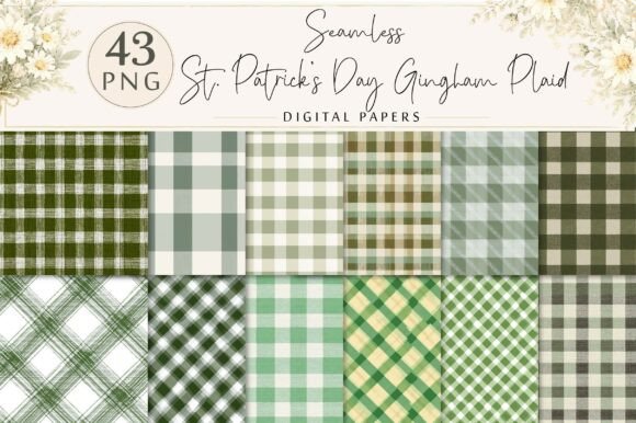 Download St. Patrick’s Day Gingham Plaid Pattern - Pattern Collection