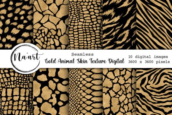 Download Gold Animal Skin Texture Digital Paper - Animal skin texture Collection