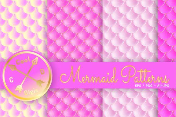 Download Mermaid Scales Pink Seamless Patterns - Pattern Collection