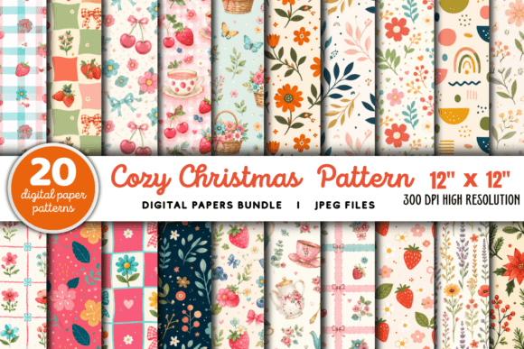 Download Cozy Christmas Pattern Bundle - Pattern Collection