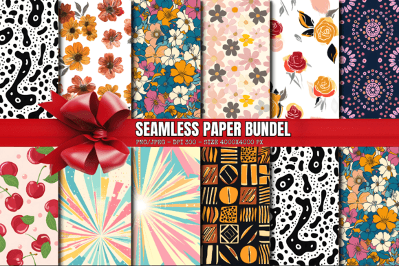 Download Retro Digital Paper Seamless Pattern-18 - Pattern Collection