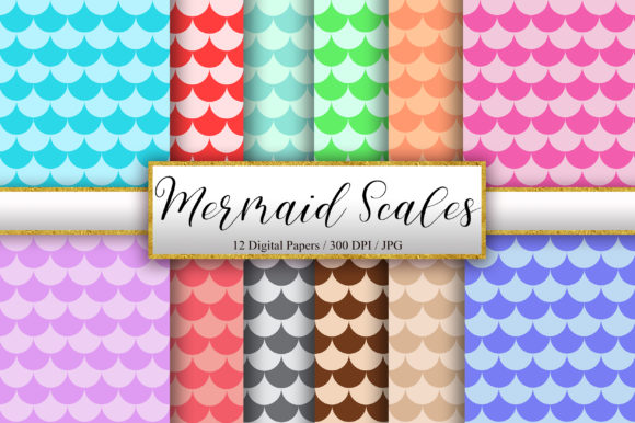 Download Mermaid Scales Pattern Background - Pattern Collection