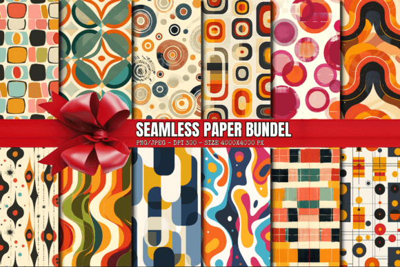 Download Retro Digital Paper Seamless Pattern-21 - Pattern Collection