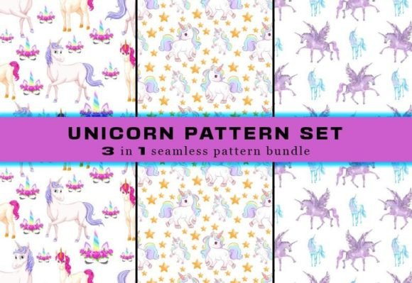 Download Unicorn Seamless Pattern Digital Papers - Pattern Collection