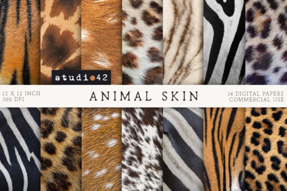 Download Animal Skin Textures Digital Paper Pack - Animal skin texture Collection