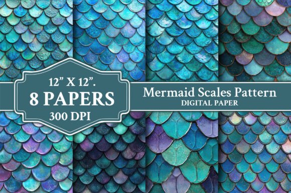 Download Mermaid Scales Pattern Backgrounds - Pattern Collection