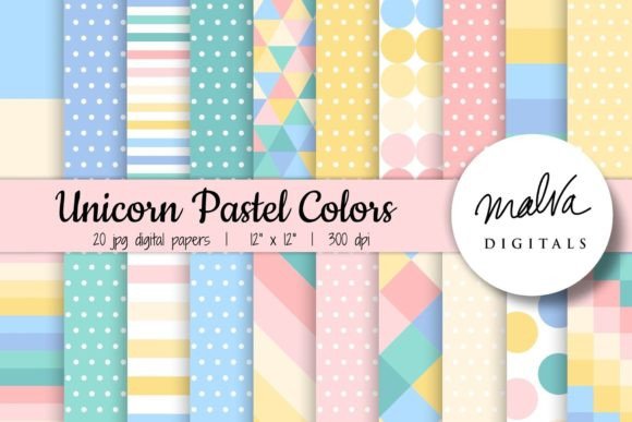 Download Unicorn Pastel Geometric Patterns - Geometric Collection