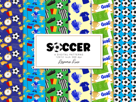 Download Football Soccer Pattern Paper Pack - Pattern Collection