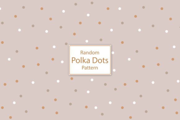 Download Brown &amp; White Random Polka Dots Pattern - Pattern Collection