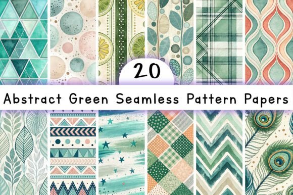 Download Abstract Green Seamless Pattern Papers - Pattern Collection