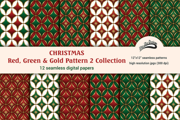 Download Christmas Pattern Digital Paper Bundle - Pattern Collection