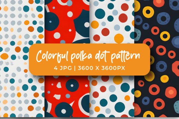 Download Colorful Polka Dots Pattern Background - Pattern Collection