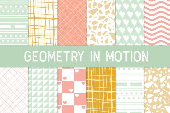 Download Geometry in Motion Pastel Patterns - Pattern Collection