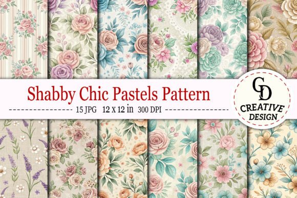 Download Shabby Chic Pastels Pattern - Pattern Collection