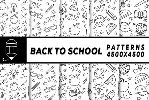 Download Back to School Digital Papers Patterns - Pattern Collection