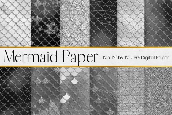 Download Silver Mermaid Scales Paper Pattern - Pattern Collection