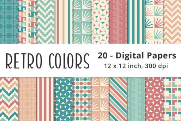 Download Retro Digital Paper Background Patterns - Pattern Collection
