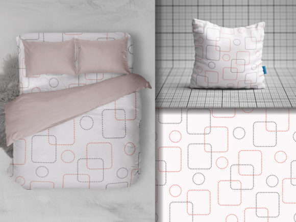 Download Seamless Pattern of Circles and Squares - Pattern Collection