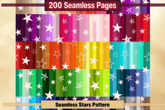 Download Seamless Star Pattern Digital Papers - Pattern Collection