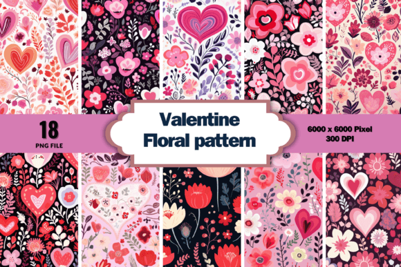 Download Valentine Floral Pattern Background - Pattern Collection