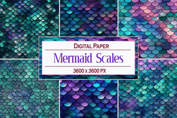 Download Mermaid Scales Pattern - Pattern Collection