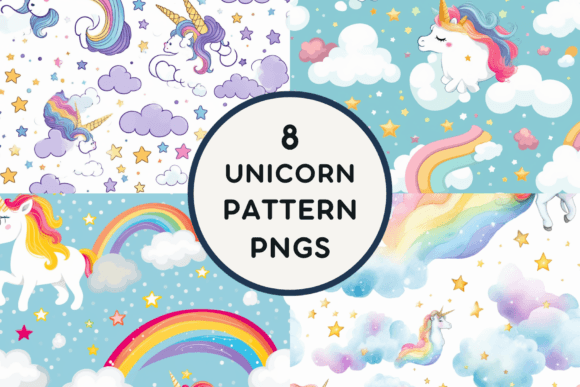 Download Unicorn Pattern PNGS - Pattern Collection