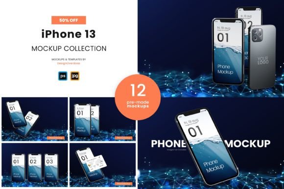 Download Geometrical IPhone Mockup Collection - Geometric Collection